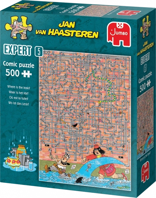 Jumbo Jigsaw Puzzle Jan Van Haasteren - Where's the Water Flowing 500 Pieces