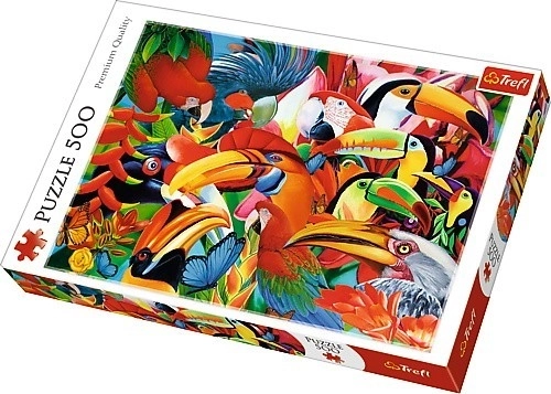 Trefl puzzle colorful birds 500 pieces