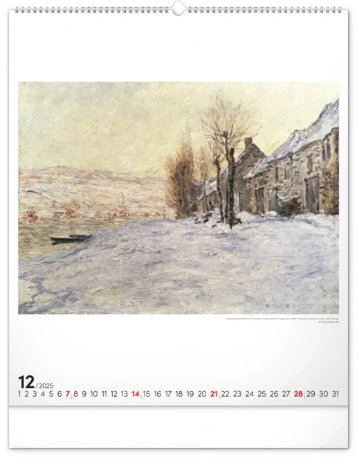 Wall Calendar Claude Monet 2025