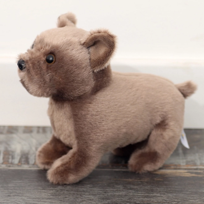 Cagnolino di peluche marrone 19cm