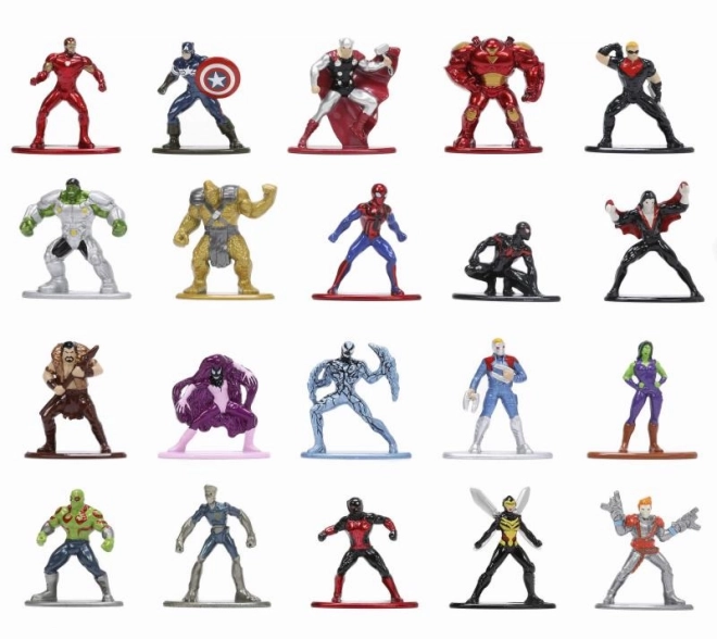 Marvel Metal Collector's Nano Figures 20 pcs, Wave 6