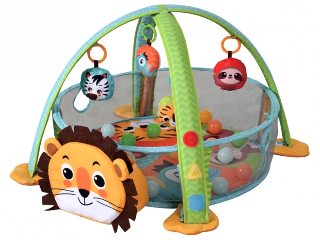 Educational Play Mat Lion with Musical Gym for Babies