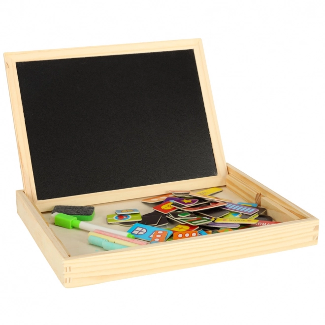 Multifunctional Magnetic Chalk Board with City Design