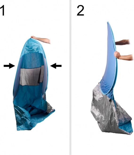 Tenda da spiaggia autoportante blu