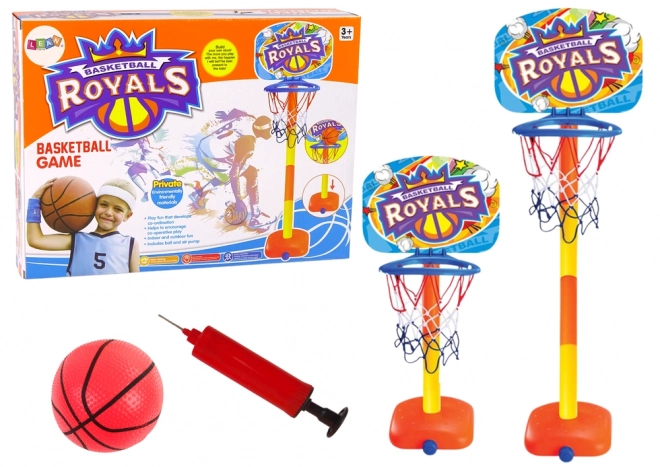 Children's Basketball Hoop Set with Stand and Pump