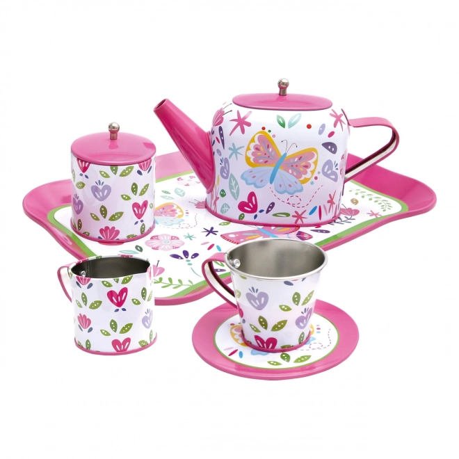 Bino Children's Pink Tea Set