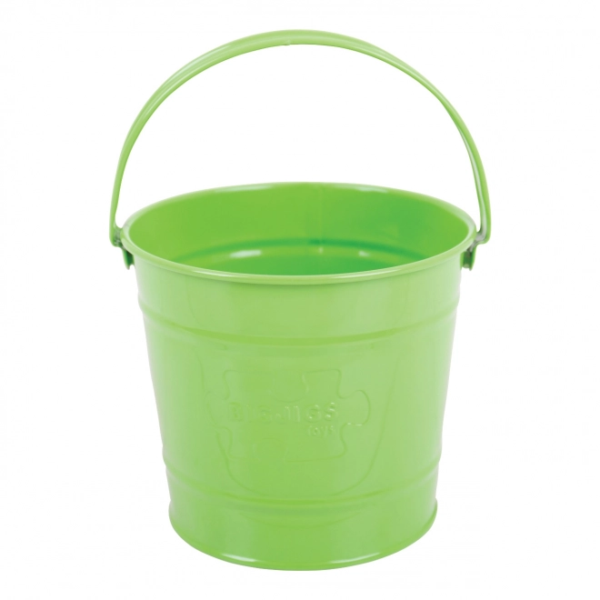 Green Metal Garden Bucket for Kids