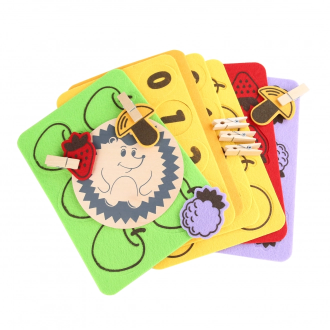 Educational Peg Game Hedgehog by Lucy & Leo