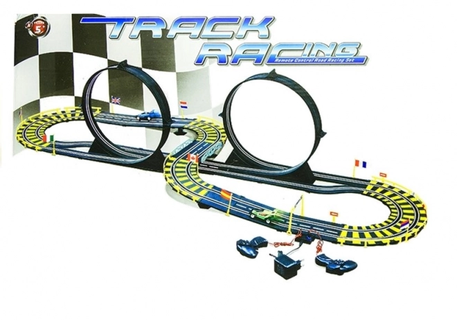 Car Racing Track with Two Cars