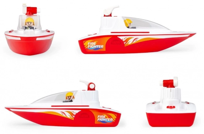 Firefighter Boat with Water Pump Toy