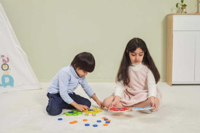 Colorful Peacock Wooden Game