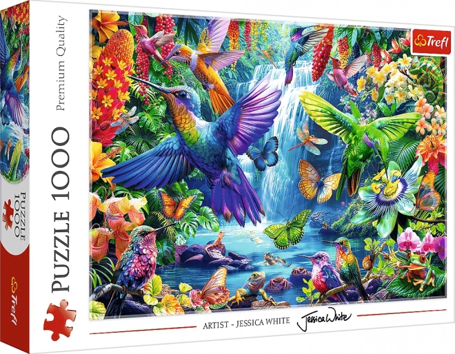 Hummingbirds in the Tropics 1000 Piece Puzzle