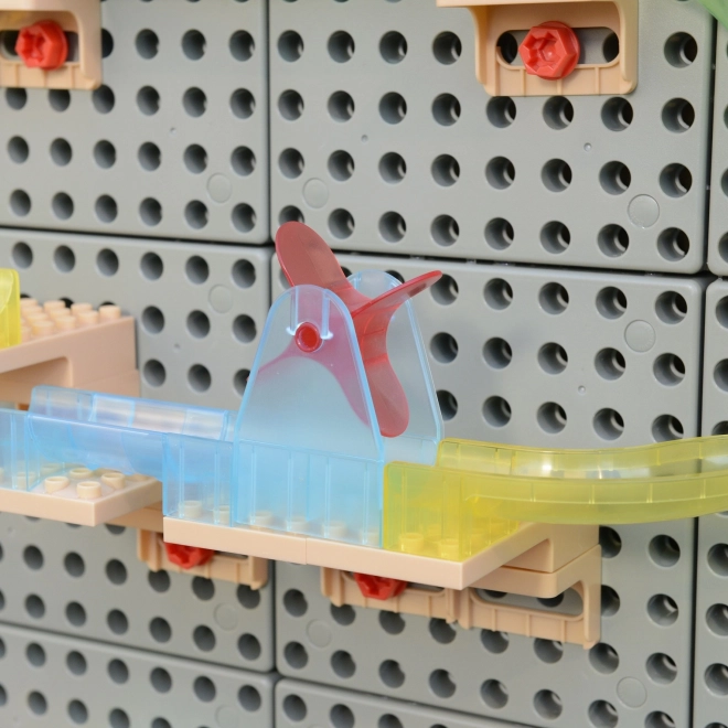 Set da costruzione Masterkidz tavola STEM per pista a biglie 209 pezzi