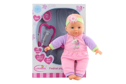 soft body baby with doctor set