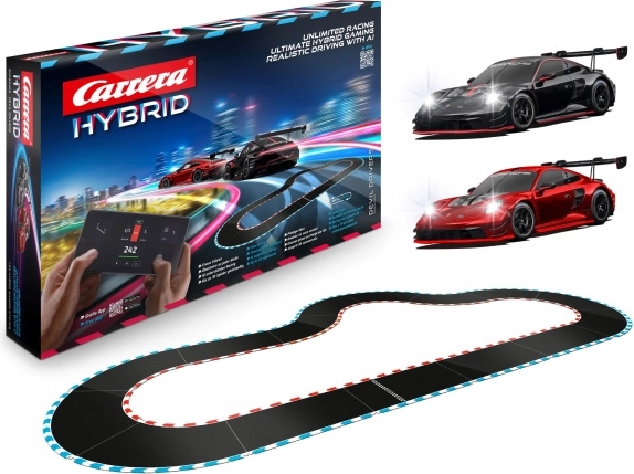 Pista Carrera Hybrid Devil Drivers 6,09 m con auto Porsche 911