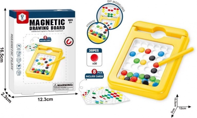 Board with Colored Magnets