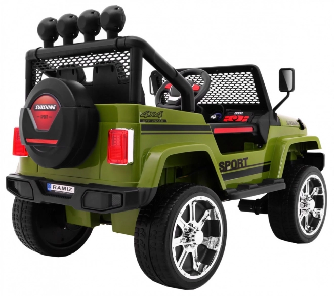 Off-road Car Raptor Drifter Green + Remote Control + 4x4 Drive + Storage Space + Slow Start + MP3 LED Light
