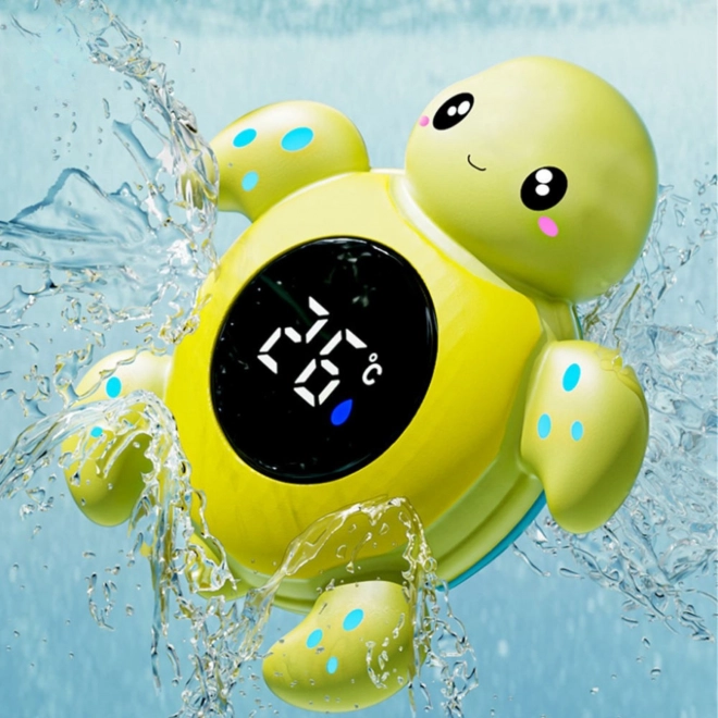 Children's Bath Thermometer Turtle 2-in-1 for Measuring Water and Room Temperature