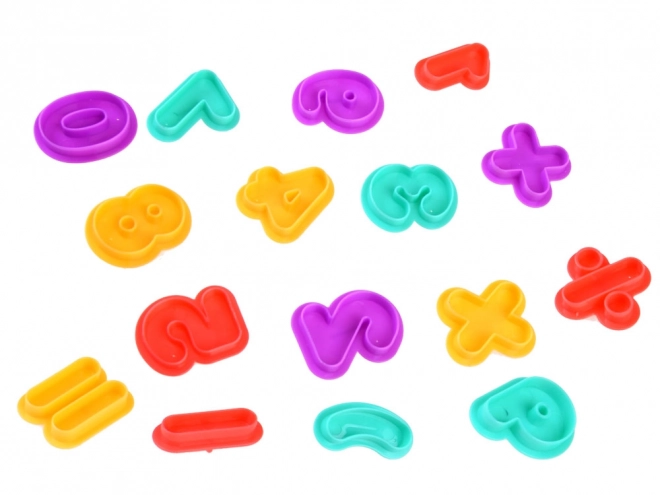 Colorful Modeling Clay Set with Number and Shape Molds