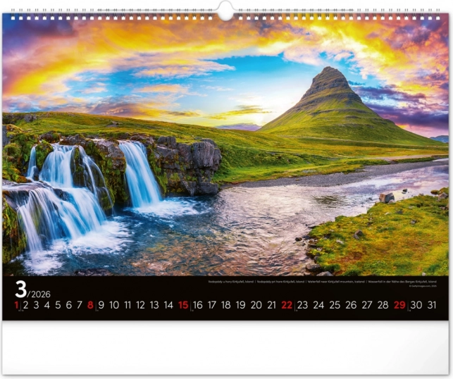 Calendrier Mural Paysages 2026