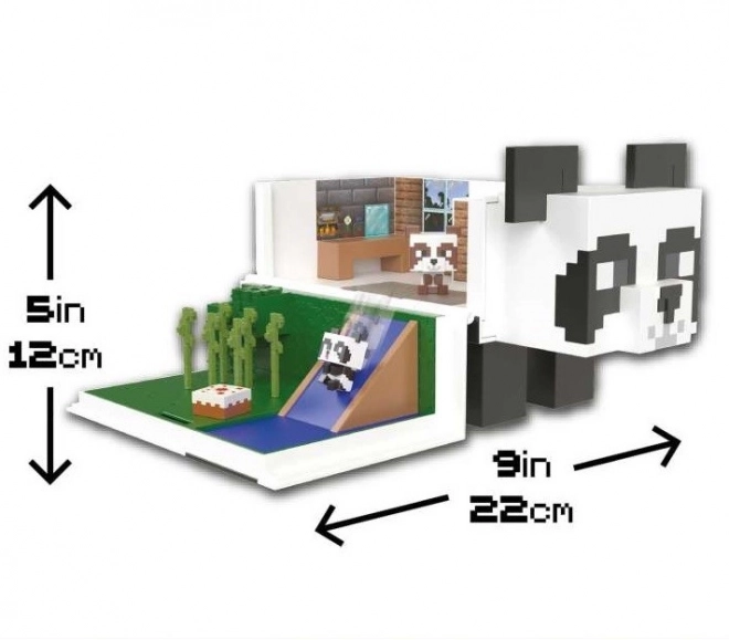 Minecraft Panda Playhouse Set with Two Figures