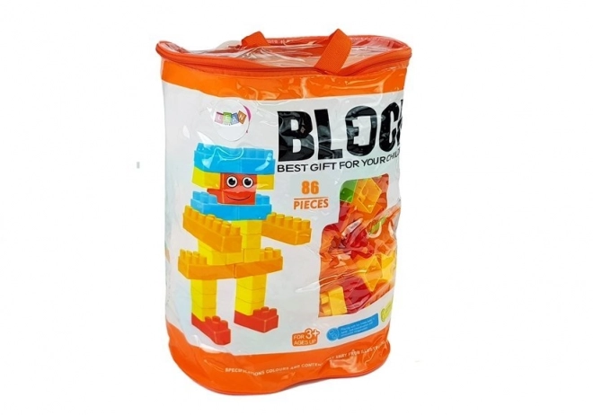 Construction Blocks in Bag - 86 Pieces