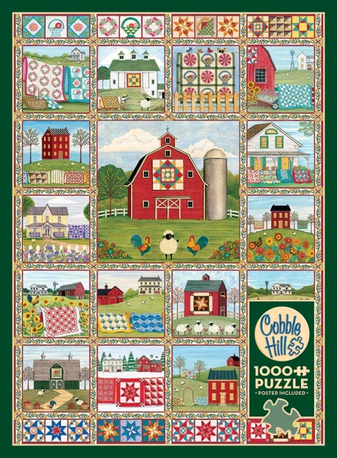 Cobble Hill Quilted Land 1000 Piece Puzzle