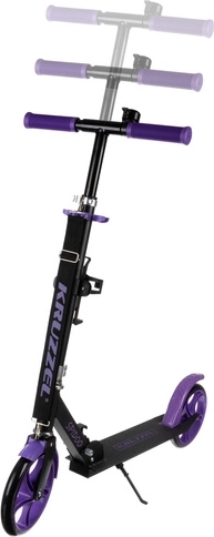 Folding city scooter for kids with large wheels (200 mm) – purple