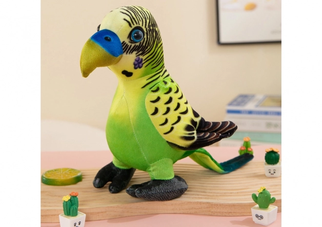 Green Plush Parrot Toy