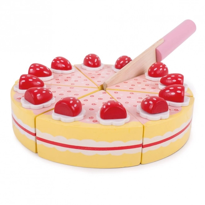 Wooden Strawberry Cake by Bigjigs Toys