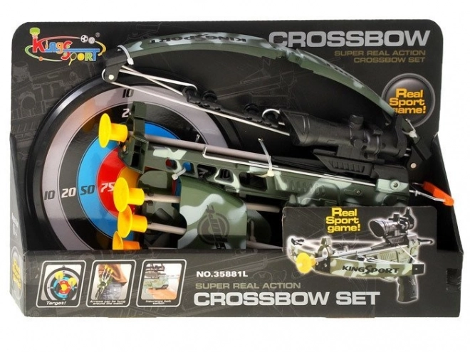 Laser Targeting Crossbow with Target