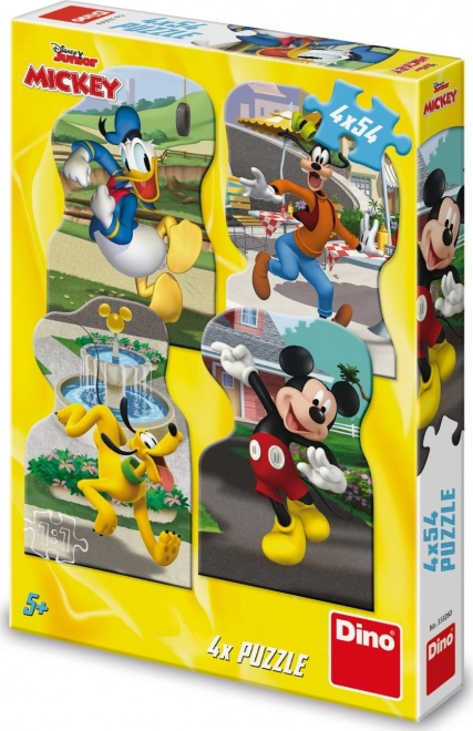 Dino Puzzle Mickey and Friends in the City 4x54 Pieces