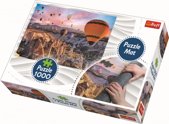 Trefl Puzzle Balloons Over Cappadocia 1000 Pieces with Puzzle Mat