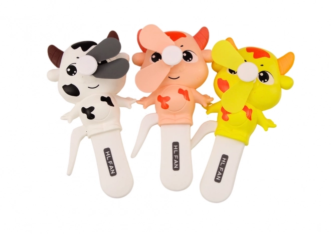 Mini Cow Handheld Fan for Kids