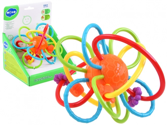 Colorful Baby Teething Rattle by Hola – B