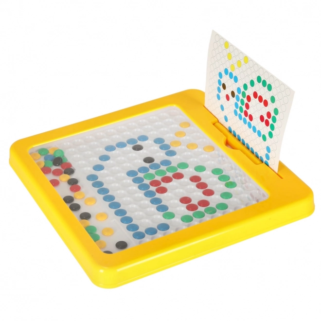 Magnetic Montessori Mosaic Board in Yellow