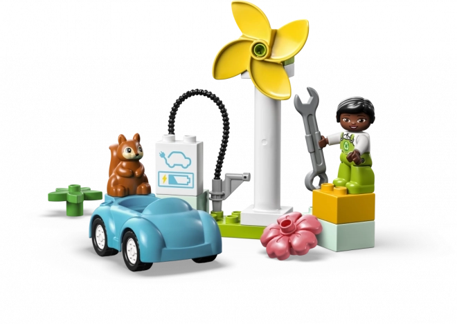 Duplo Wind Turbine and Electric Car