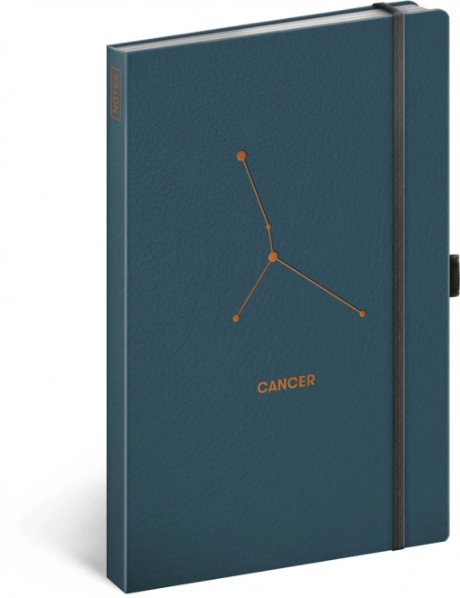 Luxury Zodiac Notebook Cancer Lined