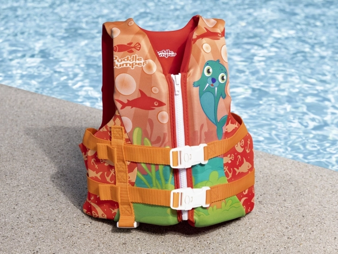 Children's Swim Vest with Walrus Design