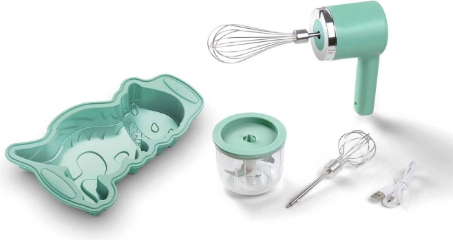 Frullino manuale a batteria con 5 velocità