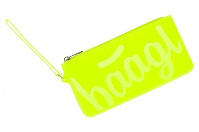 Neon Yellow Silicone Pencil Case