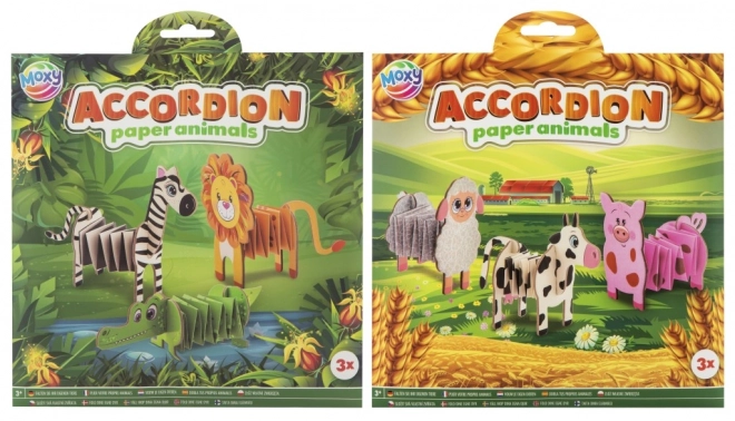 Folding Accordion Paper Animals Home/Jungle