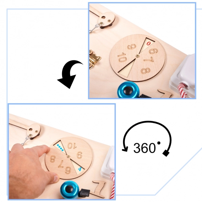 Wooden Sensory Manipulation Board