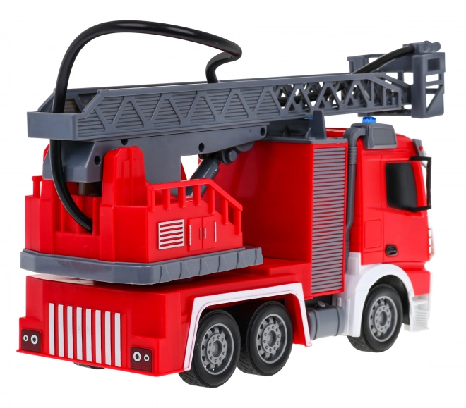 Remote Control Fire Truck with Water Hose and Interactive Features for Kids 3+