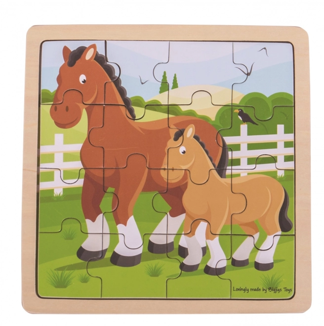 Bigjigs Toys Puzzle - Horse and Foal