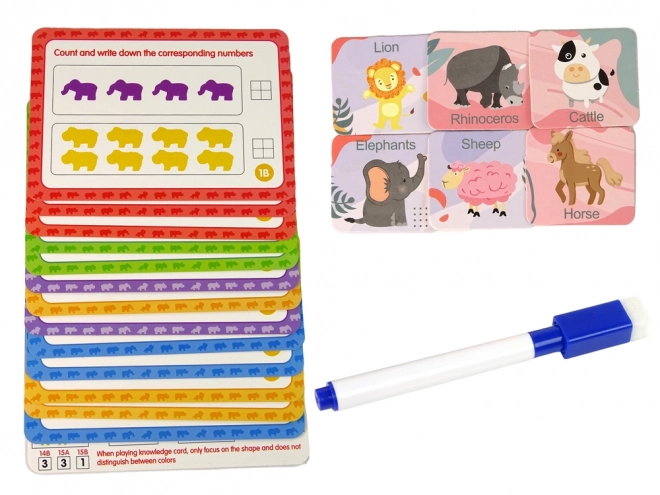 Educational Toy Animal Learning Task Cards Sorter