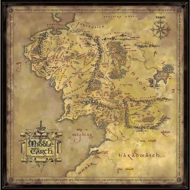 Aquarius square puzzle THE LORD OF THE RINGS: Middle-earth, 1000 pieces