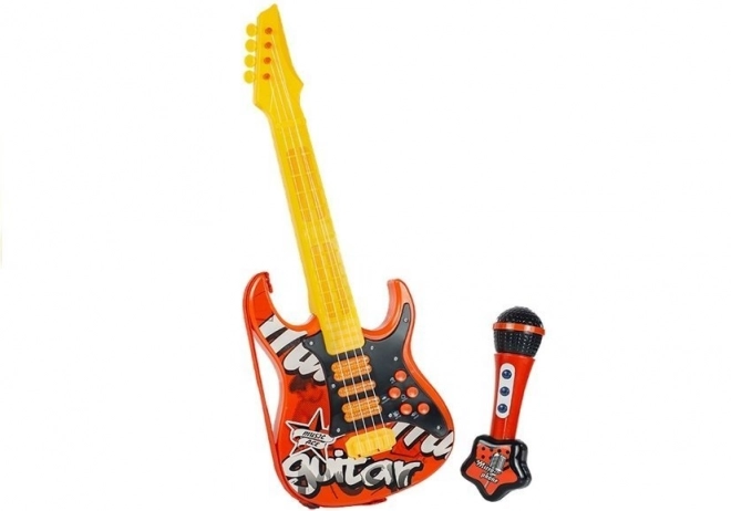 Electric Guitar with Microphone for Kids