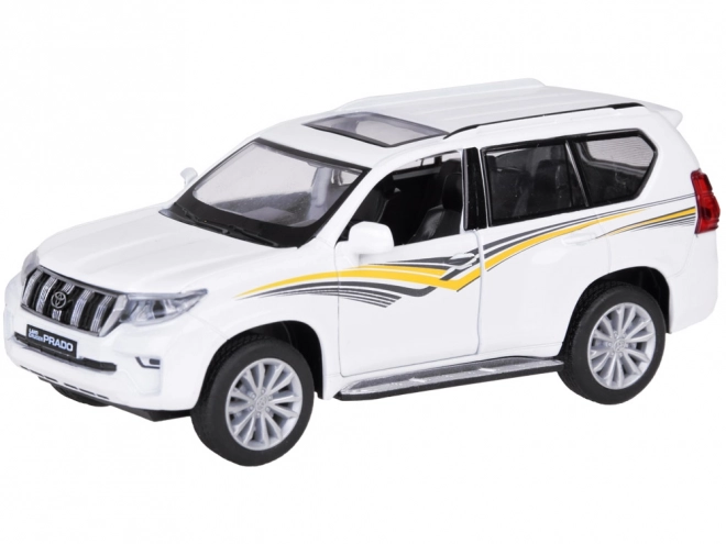 Toyota Land Cruiser Prado Metal Model SUV with Lights and Sound