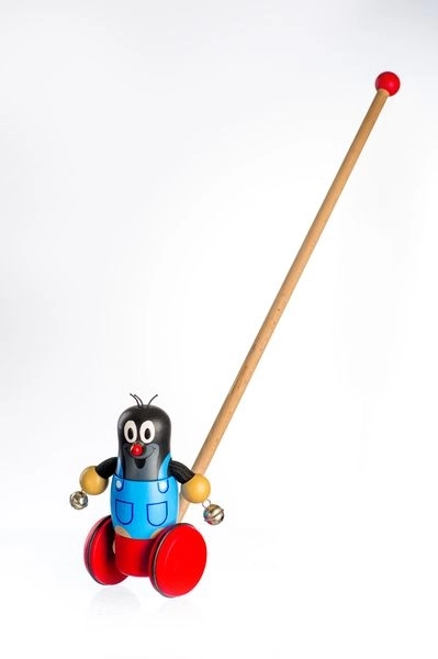 Wooden Push Toy with Little Mole